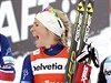 Zleva: Marit Bjrgenov, Therese Johaugov a Charlotte Kallaov