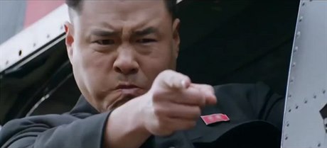 Severokorejský vdce Kim ong-un v podání americké komedie The Interview.