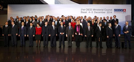 Delegáti jednání Organizace pro bezpenost a spolupráci v Evrop (OBSE) ve...