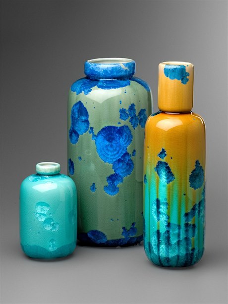Krystalické vázy od Milana Pekae