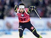 Martin Fourcade bhem sprinterskho zvodu s stersundu,