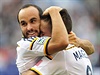 Landon Donovan si oslavy s louenm uval, ani transparenty fanouk ho vak...