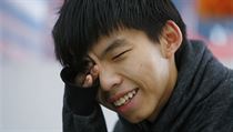Druhý den hladovky. Studentský vůdce Joshua Wong krátce po probuzení. | na serveru Lidovky.cz | aktuální zprávy