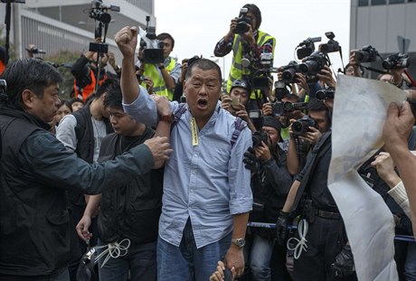 Hongkongský mediální magnát  a otevený kritik politiky pekingské vlády Jimmy...