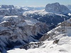 Výhled z Östlichen Puezspitze v jihotyrolských Dolomitech, souásti Italských...