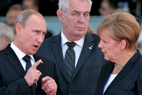 Prezident Miloš Zeman ve společnosti německé kancléřky Angely Merkelové a... | na serveru Lidovky.cz | aktuální zprávy