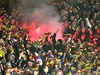 Kotel fanouk eskch Budjovic vytvoil na jihlavskm stadionu spolen s...