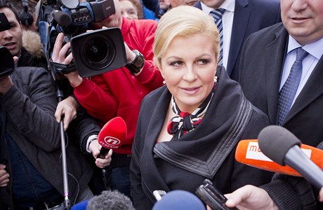 Chorvatská prezidentka Kolinda Grabarová Kitaroviová.