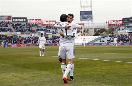 Cristiano Ronaldo slaví branku do sít Getafe