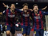 Smrtc trio barcelonskch tonk: Surez, Neymar a Messi.