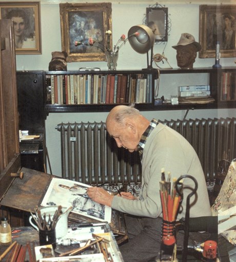 Zdenk Burian v roce 1980.