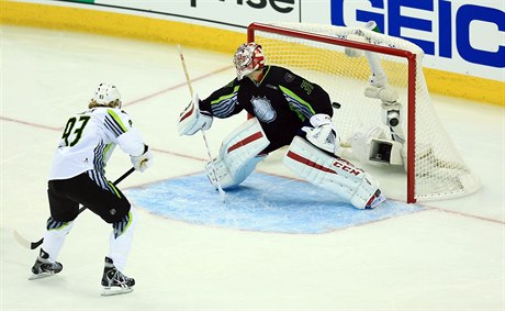 Voráek se esti body v Utkání hvzd NHL vyrovnal rekord Lemieuxe.