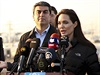 Americk hereka Angelina Jolie, kter je velvyslankyn dobr vle adu...