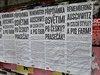Prkovy plakty se objevily na nkolika mstech v Praze.