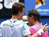 Tom Berdych vs. Rafael Nadal 6:2, 6:0, 7:6.