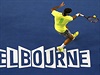FORHEND. vcar Roger Federer ml v Melbourne sml cle, ale nakonec vypadl u...