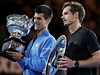 Novak Djokovi (vlevo) a Andy Murray