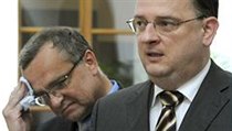 Premiér Petr Nečas a ministr financí Miroslav Kalousek | na serveru Lidovky.cz | aktuální zprávy