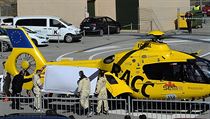 Fernanda Alonsa transportoval vrtulnk do nemocnice.