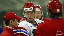 Alexandr Ovečkin na tréninku ruské reprezentace na MS na Slovensku. | na serveru Lidovky.cz | aktuální zprávy