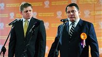 Konference ČSSD v Teplicích - Robert Fico a Jiří Paroubek. | na serveru Lidovky.cz | aktuální zprávy
