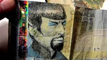 prava kanadsk bankovky na poest Leonarda Nimoye alias Spocka ze Star Treku.