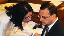 Jednání ve Sněmovně. Miroslava Němcová a Petr Nečas. | na serveru Lidovky.cz | aktuální zprávy