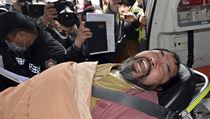Pachatel útoku na amerického velvyslance v Soulu, pětapadesátiletý Kim Ki-čong. | na serveru Lidovky.cz | aktuální zprávy