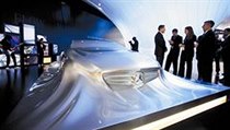 Socha Mercedesu CLS, který se představí v Ženevě. | na serveru Lidovky.cz | aktuální zprávy