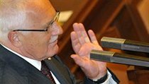 Prezident Václav Klaus při projevu v Poslanecké sněmovně. | na serveru Lidovky.cz | aktuální zprávy