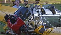 Harrison Ford se zranil pi tvrten nehod malho sportovnho letadla, s...