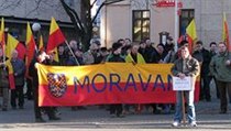 Zástupci strany Moravané a její příznivci si připomněli 19. výročí sčítání lidu, při němž se více než milion lidí přihlásil k moravské národnosti | na serveru Lidovky.cz | aktuální zprávy