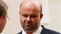 Martin Pecina ve volebním štábu ČSSD. | na serveru Lidovky.cz | aktuální zprávy