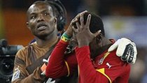 Uruguay - Ghana (Gyan se chyt za hlavu)