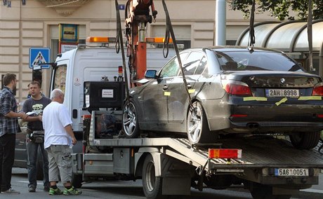 Tragická nehoda na praském Smíchov, pi které tyiadvacetiletý Marek Pek...