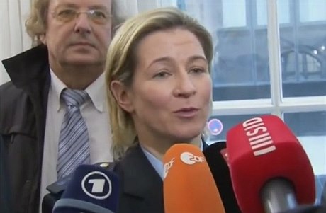 Claudia Pechsteinová u Vrchního zemského soudu v Mnichov v lednu 2015.