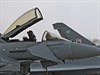 V áslavi byly k vidní Eurofightery Typhoon z výzbroje 11. peruti Britského...