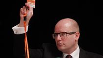 Staronový šéf sociální demokracie Bohuslav Sobotka během druhého dne sjezdu. | na serveru Lidovky.cz | aktuální zprávy