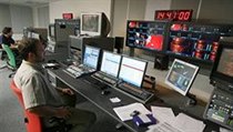 Odbavovací pracoviště v nové budově zpravodajství televize Nova | na serveru Lidovky.cz | aktuální zprávy