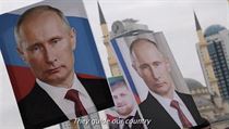 „Vedou naši zemi“: Obří portréty Vladimira Putina a Ramzana Kadyrova v ulicích... | na serveru Lidovky.cz | aktuální zprávy