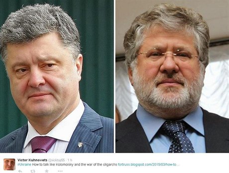 Petro Poroenko (vlevo) a Ihor Kolomojskyj.