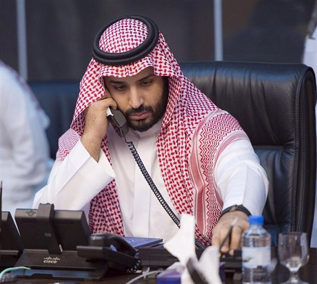 Saúdský ministr obrany princ Mohammad bin Salmán.