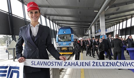 Slavnostní zahájení provozu na nové stanici Monov, Ostrava Airport.