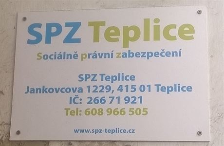 Sídlo SPZ Teplice na místní adrese v ulici Jankovcova. Na stejné adrese sídlí...