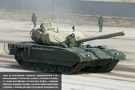 Nový ruský tank T - 14 Armata