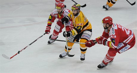 Martin Ruinský v sevení tineckých hokejist.
