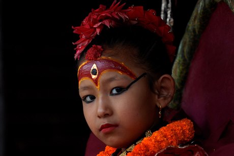 Nepálská bohyn Kumárí