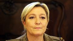Marine Le Penová bhem konference v Praze