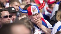 Fanoušci sledují semifinále mistrovství světa v hokeji: Kanada - ČR na... Fanoušci sledují semifinále mistrovství světa v hokeji: Kanada - ČR na...