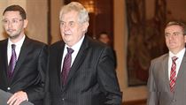 Hradní mluvčí Jiří Ovčáček a prezident Miloš Zeman | na serveru Lidovky.cz | aktuální zprávy